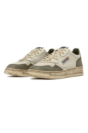 White and Silver Medalist Low Sneakers Super Vintage AUTRY | AVLMLS10LIZARDSILV