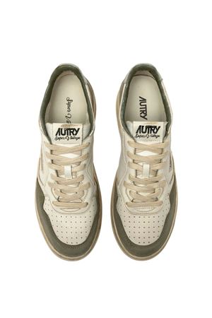 White and Silver Medalist Low Sneakers Super Vintage AUTRY | AVLMLS10LIZARDSILV