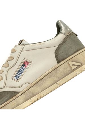 White and Silver Medalist Low Sneakers Super Vintage AUTRY | AVLMLS10LIZARDSILV
