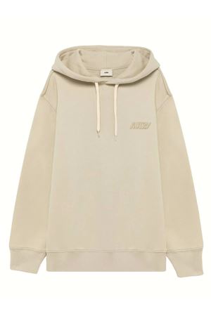 Beige cotton hoodie AUTRY | HOPMM1HPFIBER