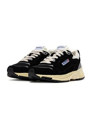 Hyperway Sneakers In Black And Silver-Tone AUTRY | HYLMUM07BLACKSILV