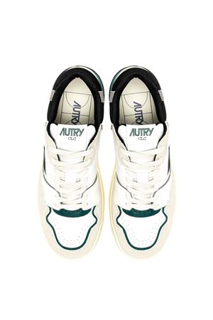 Clc Low Sneakers In White And Forest Suede And Leather AUTRY | ROLMMC10WHTFOREST