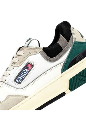 Clc Low Sneakers In White And Forest Suede And Leather AUTRY | ROLMMC10WHTFOREST