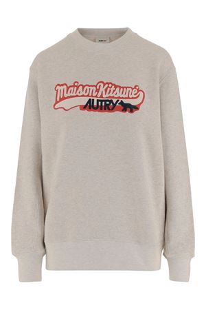 Autry x Maison Kitsuné Felpa in cotone beige AUTRY | SWPXMK1MMEL