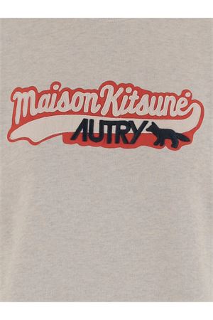 Autry x Maison Kitsuné Felpa in cotone beige AUTRY | SWPXMK1MMEL