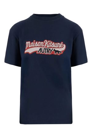 Autry x Maison Kitsuné T-shirt in cotone blu AUTRY | TSPXMK2BBLUE