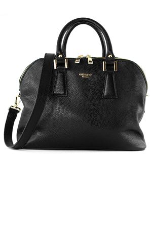 Borsa in pelle morbida martellata nera AVENUE67 | FANDANGOXS001