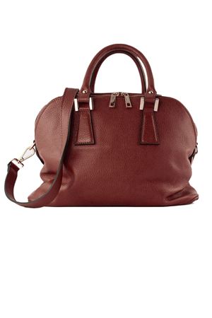 Borsa in pelle morbida martellata bordeaux AVENUE67 | FANDANGOXS007
