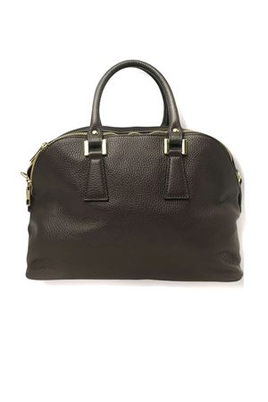 Dark brown grained soft leather bag AVENUE67 | FANDANGOXS017