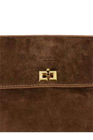 Borsa grande morbida in camoscio marrone AVENUE67 | FULL065
