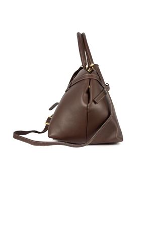 Borsa media semirigida in pelle testa di moro AVENUE67 | INFINITY017