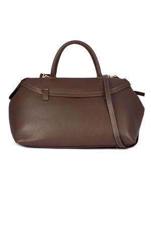 Borsa media semirigida in pelle testa di moro AVENUE67 | INFINITY017