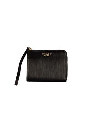 Portafogli Jill medio in pelle nera AVENUE67 | JILLPORTAFOGLIO001