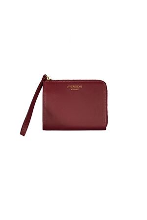 Portafogli Jill medio in pelle bordeaux AVENUE67 | JILLPORTAFOGLIO060