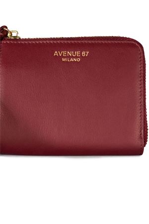 Portafogli Jill medio in pelle bordeaux AVENUE67 | JILLPORTAFOGLIO060