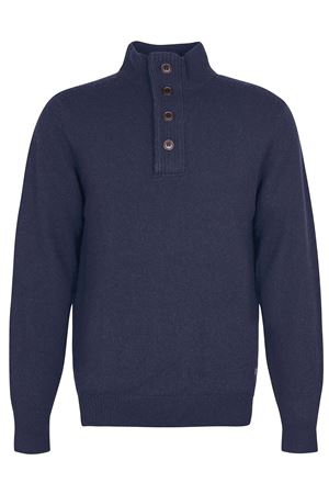 Maglione blu in lana merino BARBOUR | MKN0585NY91