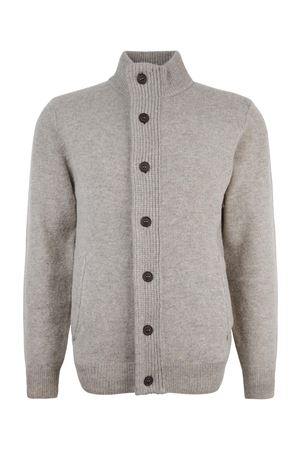 Maglione beige in lana merino BARBOUR | MKN0731ST16
