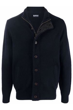 Cardigan in lana blu BARBOUR | MKN0731NY91