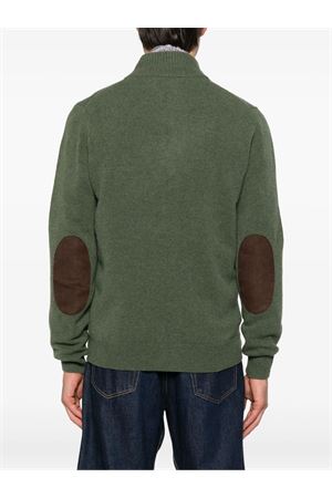 Green wool cardigan BARBOUR | MKN0731OL51