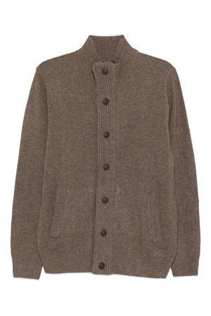 Brown wool cardigan BARBOUR | MKN0731ST52