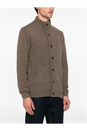 Brown wool cardigan BARBOUR | MKN0731ST52