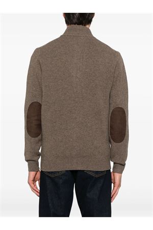 Brown wool cardigan BARBOUR | MKN0731ST52