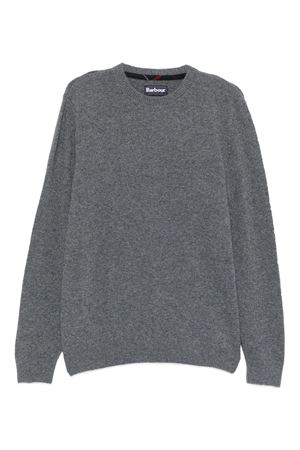 Maglione girocollo in lana grigio BARBOUR | MKN1576GY53