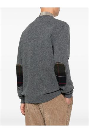 Maglione girocollo in lana grigio BARBOUR | MKN1576GY53