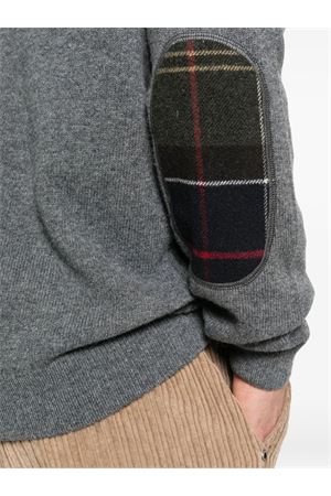 Maglione girocollo in lana grigio BARBOUR | MKN1576GY53