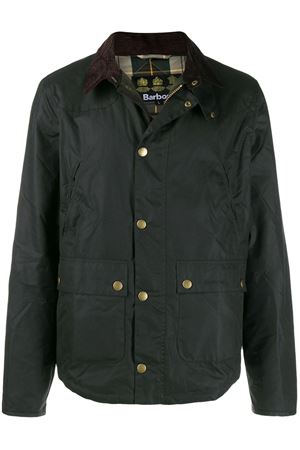 Giacca Reelin in cotone cerato verde BARBOUR | MWX1106SG51