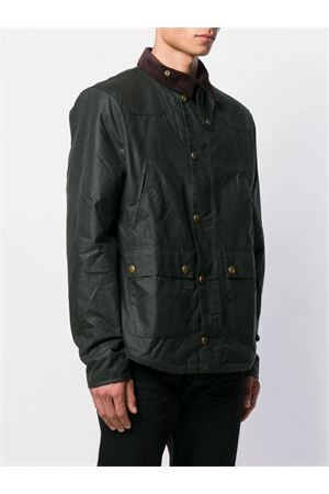 Giacca Reelin in cotone cerato verde BARBOUR | MWX1106SG51