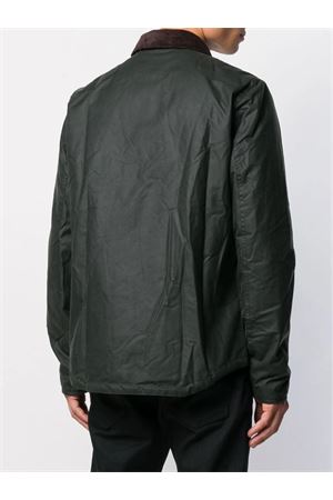 Giacca Reelin in cotone cerato verde BARBOUR | MWX1106SG51