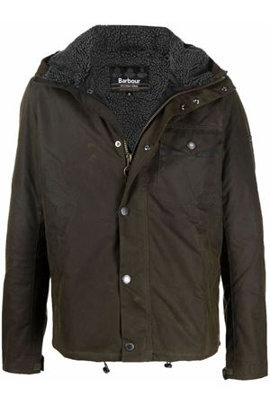 Olive green lightweight rain jacket BARBOUR | MWX1372OL51