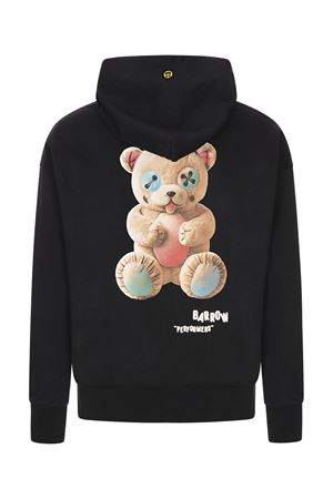 Black cotton hoodie BARROW | F5BWUAHS047110