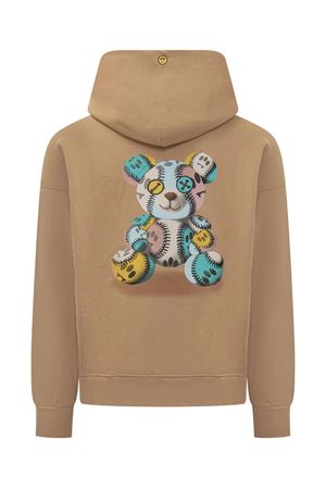 Brown cotton hoodie BARROW | F5BWUAHS051307