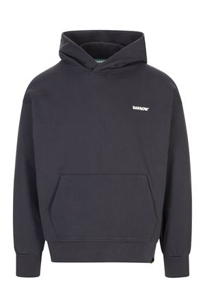 Black cotton hoodie BARROW | F5BWUAHS068251