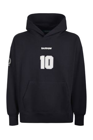 Black cotton hoodie BARROW | F5BWUAHS074251