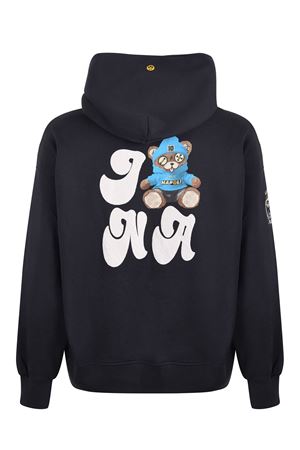Black cotton hoodie BARROW | F5BWUAHS074251