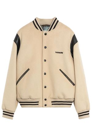 Beige Varsity jacket BARROW | F5BWUAJK055013