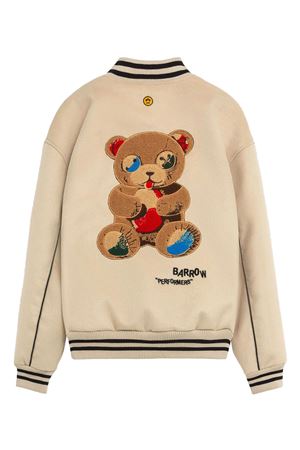 Beige Varsity jacket BARROW | F5BWUAJK055013