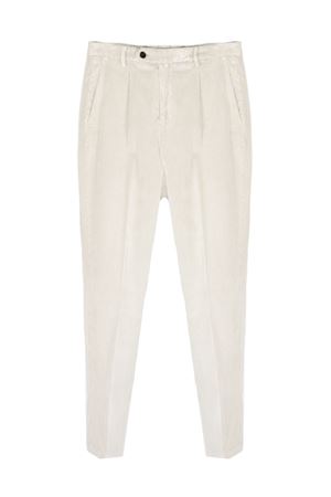 Pantalone A Coste In Velluto Di Cotone Beige Chiaro BRIGLIA | BG2140036700323