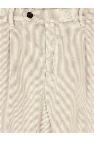Pantalone A Coste In Velluto Di Cotone Beige Chiaro BRIGLIA | BG2140036700323