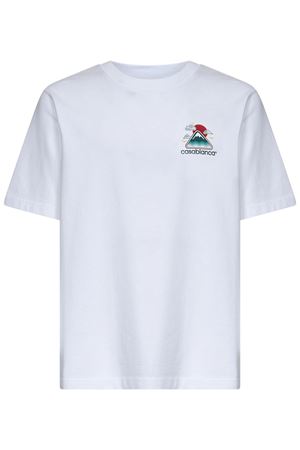 White cotton T-shirt CASABLANCA | MPF25JTS00104