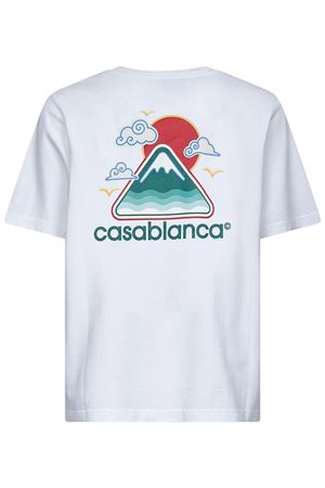 White cotton T-shirt CASABLANCA | MPF25JTS00104