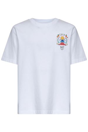 White cotton T-shirt CASABLANCA | MPF25JTS00108