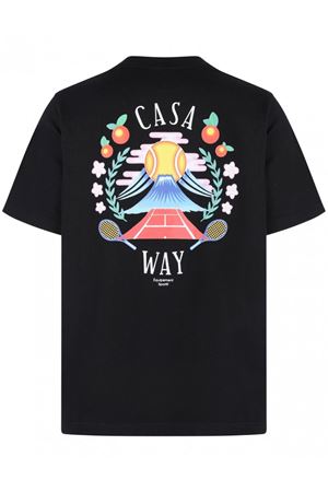 Black organic cotton t-shirt CASABLANCA | MPF25JTS00109