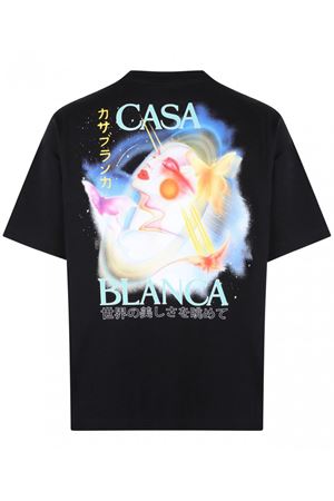 Black Galactic Connection T-Shirt CASABLANCA | MPF25JTS04405