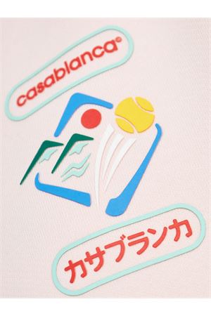 Felpa in cotone rosa chiaro CASABLANCA | WPF25JTP36401