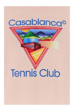 T-shirt in cotone biologico rosa CASABLANCA | WPF25JTS02002