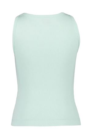 Canotta a coste in cotone verde menta CASABLANCA | WPF25JTS03901